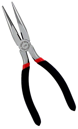 ALICATE DE PUNTA LARGA STL 8"L Great Neck