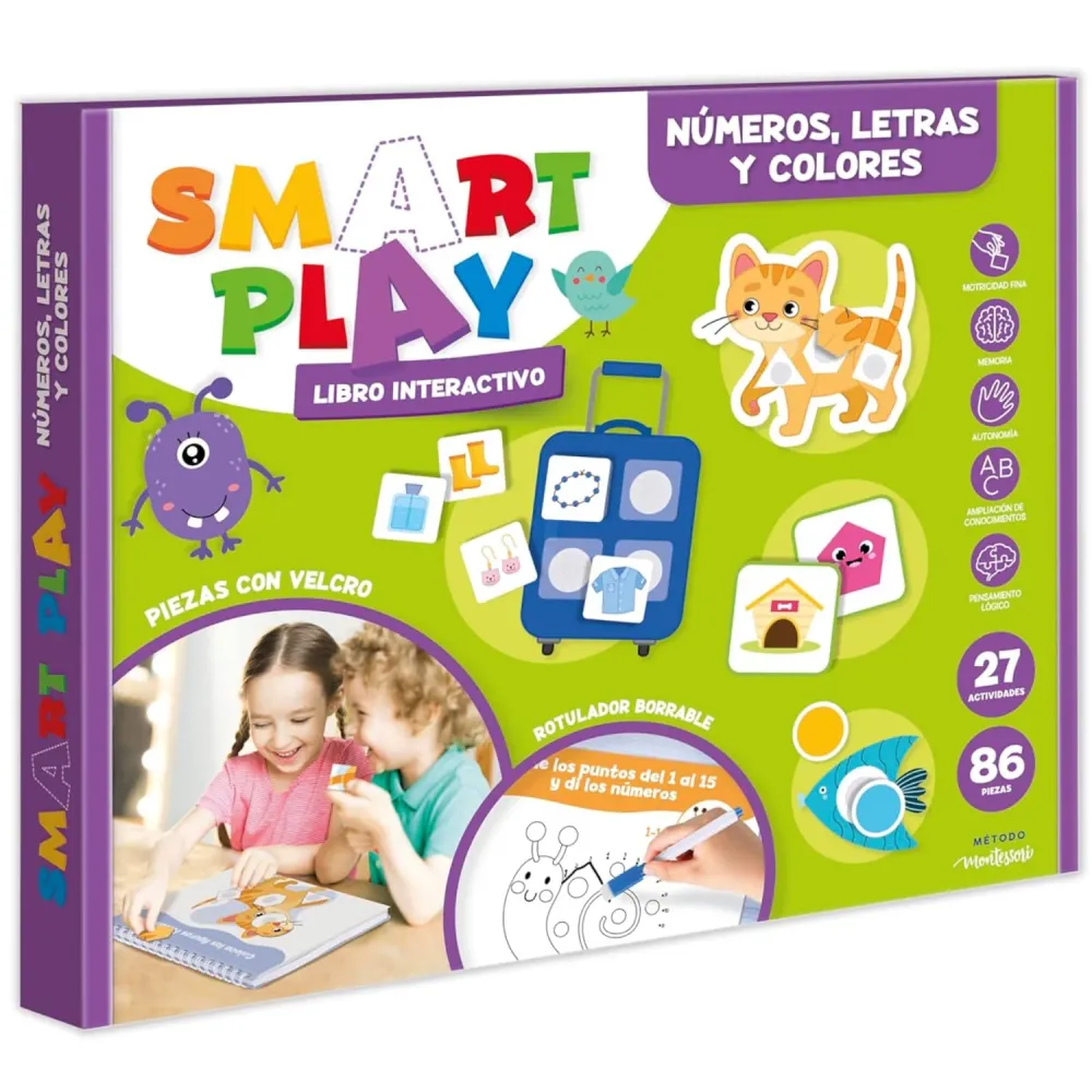Libro interactivo SMART PLAY · números, letras y colores IMAGILAND