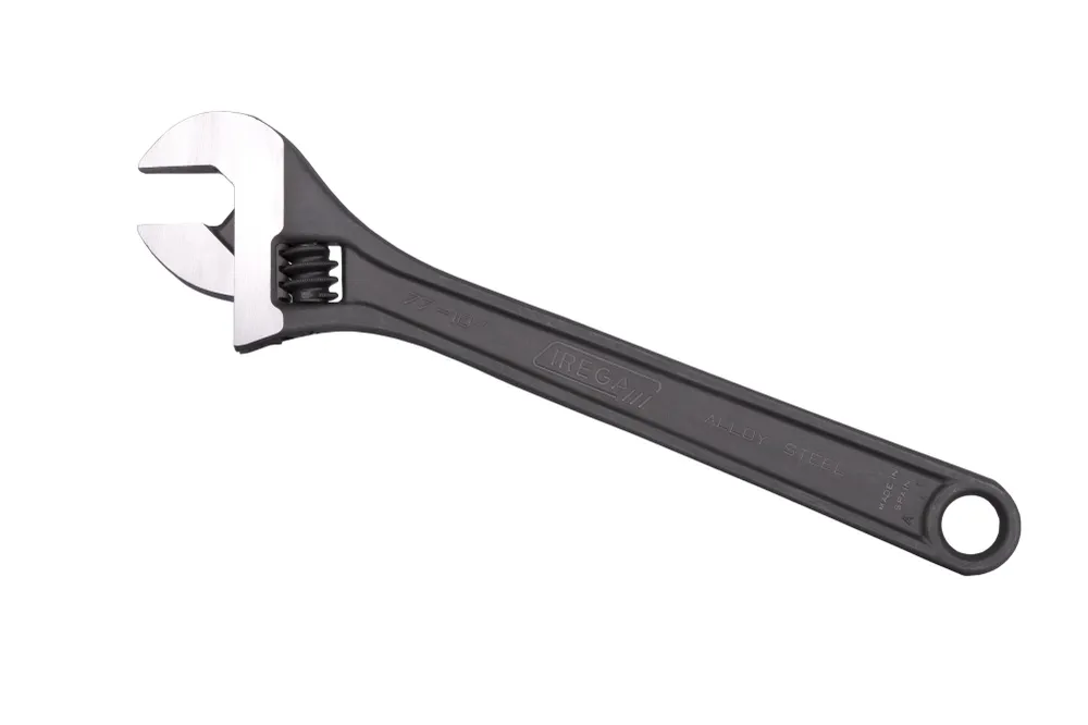 (77-F-10) LLAVE AJUSTABLE PAVONADA 10 PLG IREGA