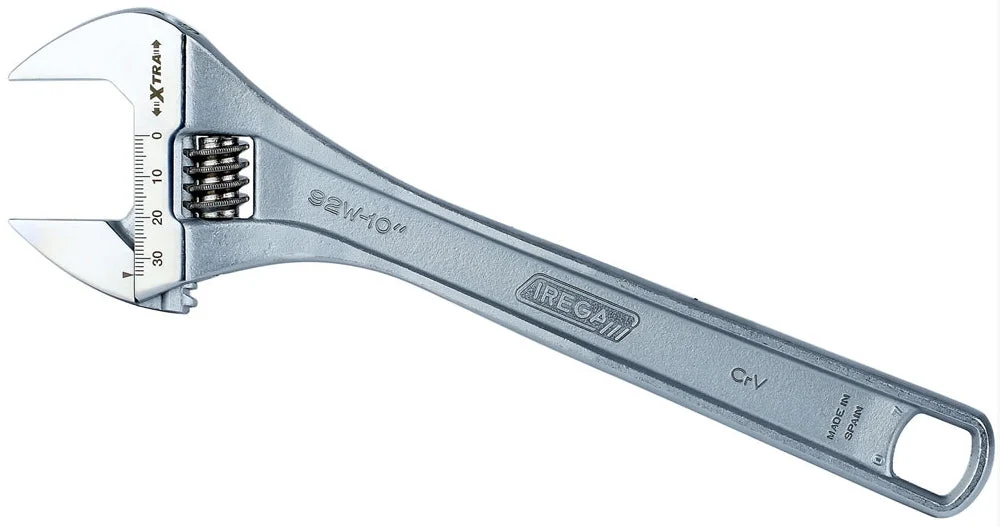 (92W-12) LLAVE AJUSTABLE APERT. EXTRA CR-VANADIO 12 PLG IREGA
