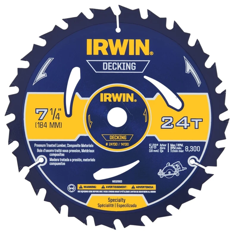 CIRC SWBLD 24T 7-1/4" (paquete de 10) IRWIN