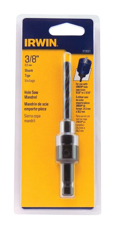 MANDRIL PARA SIERRA DE CORAZÓN HEXAGONAL DE 3/8" Irwin