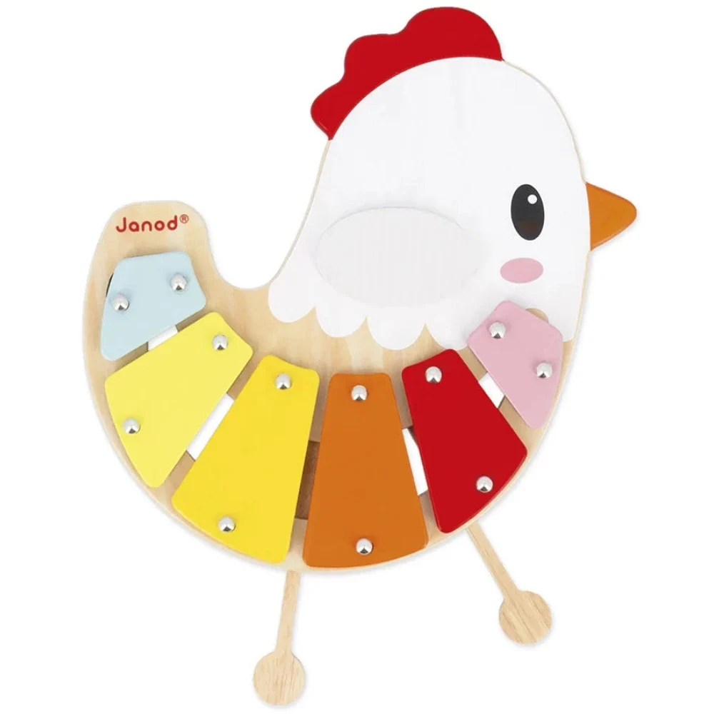 Xilófono la gallina de madera JANOD