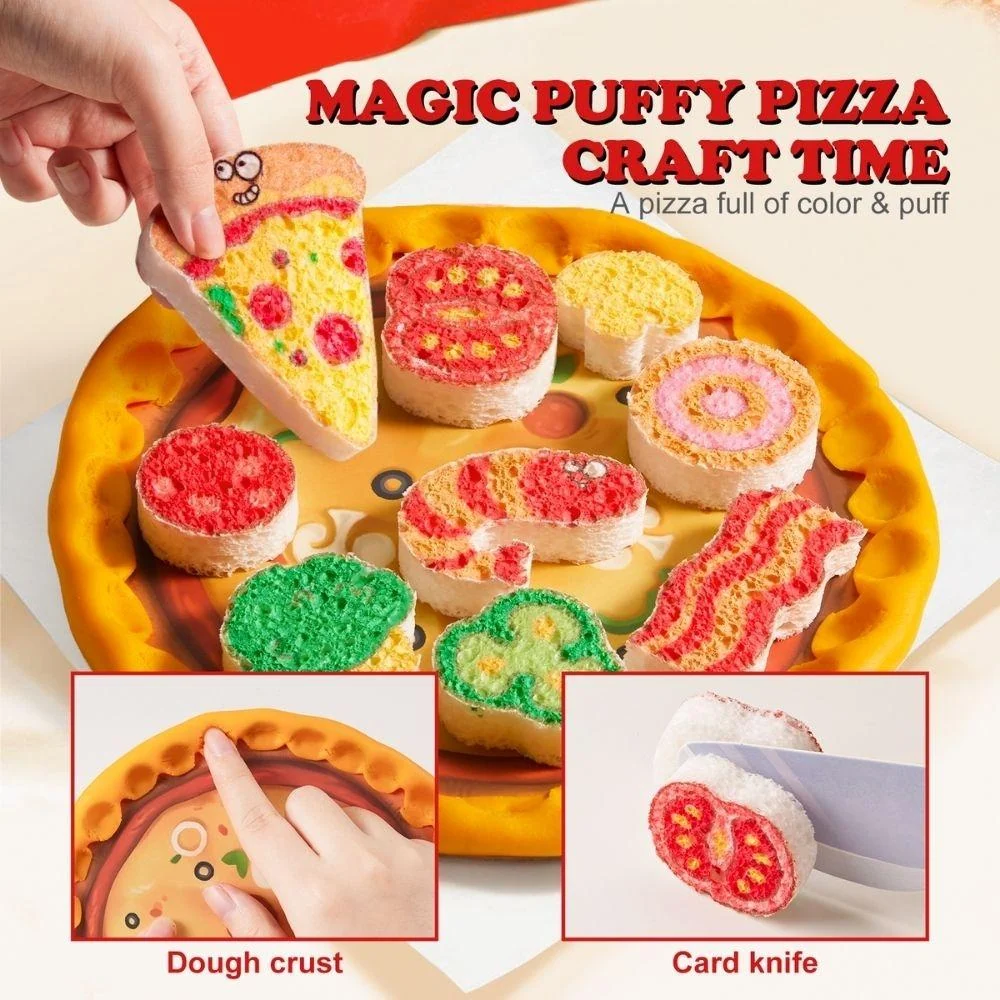 Crea tu pizza con papel esponja JAR MELO