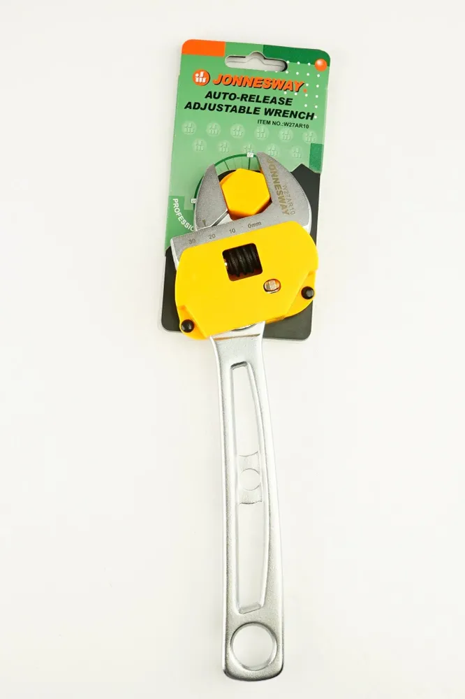 LLAVE FRANCESA CROMADA CABEZA AJUSTABLE EN 10 PLG - JONNESWAY