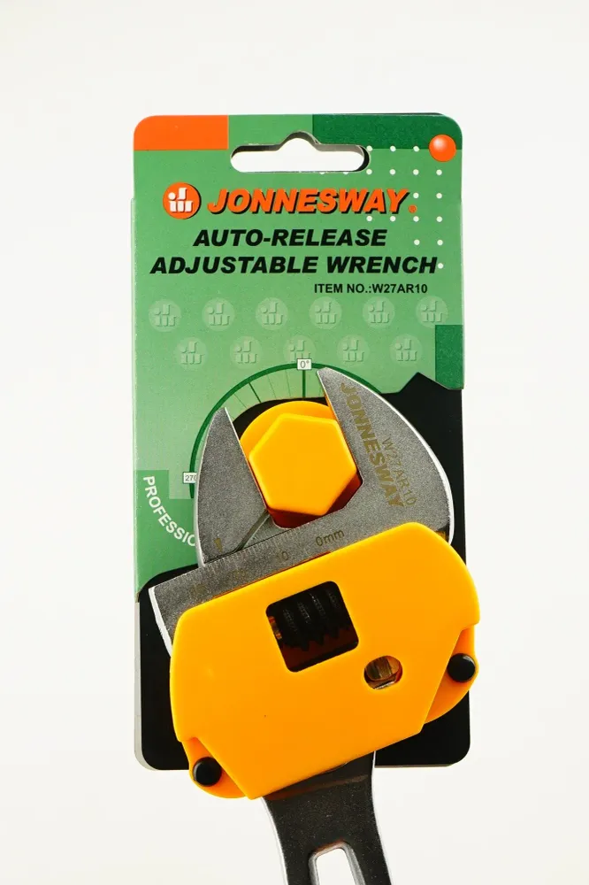 LLAVE FRANCESA CROMADA CABEZA AJUSTABLE EN 10 PLG - JONNESWAY