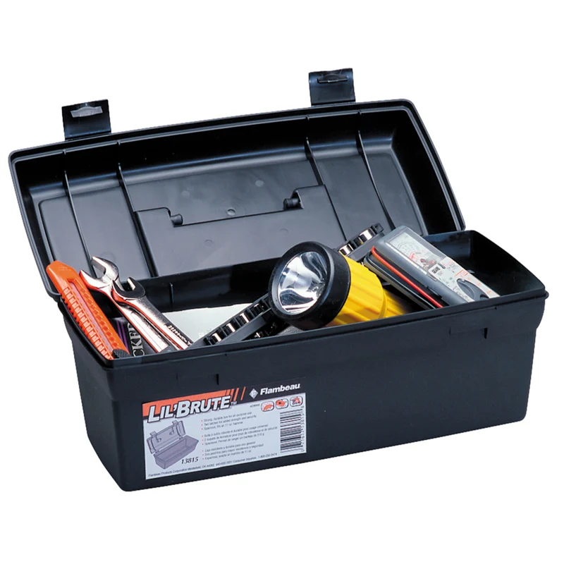 CAJA DE HERRAMIENTAS NEGRA 13" Max Warehouse
