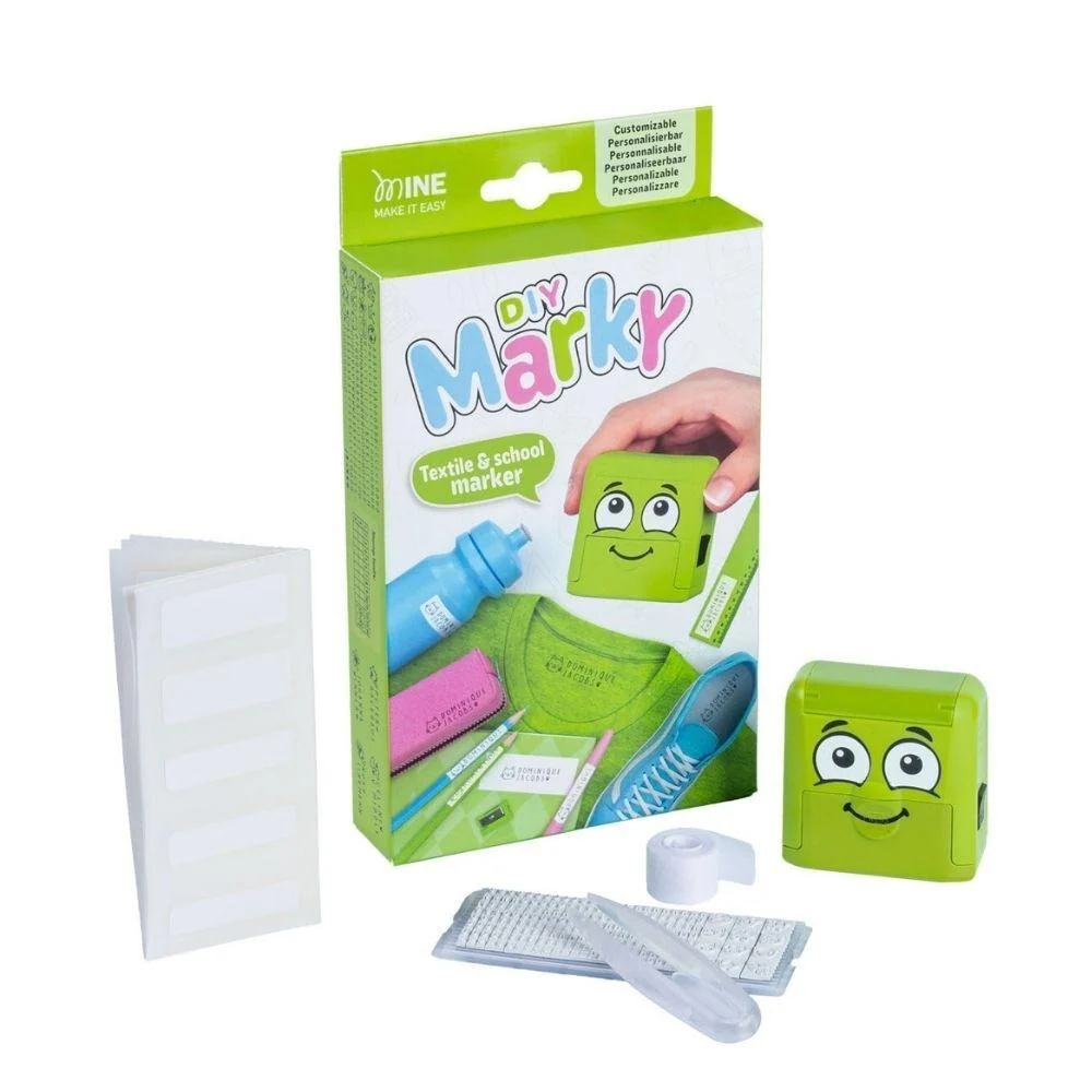 Sello marcador personalizable Azul MINE MAKE IT EASY