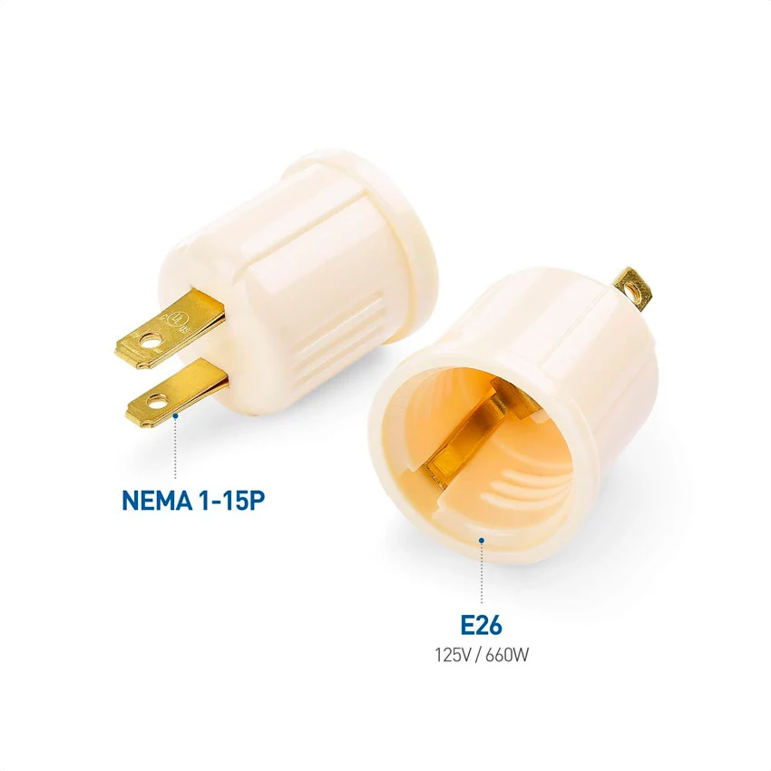 Socket con Adaptador Contacto de Marfil MITZU