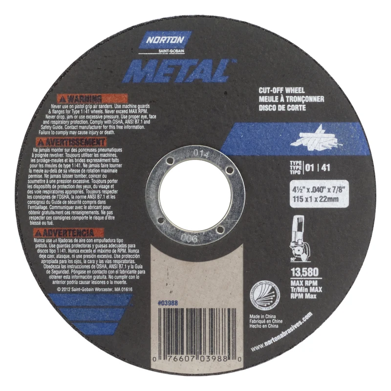 CORTE DE RUEDA AO 4-1/2" Norton