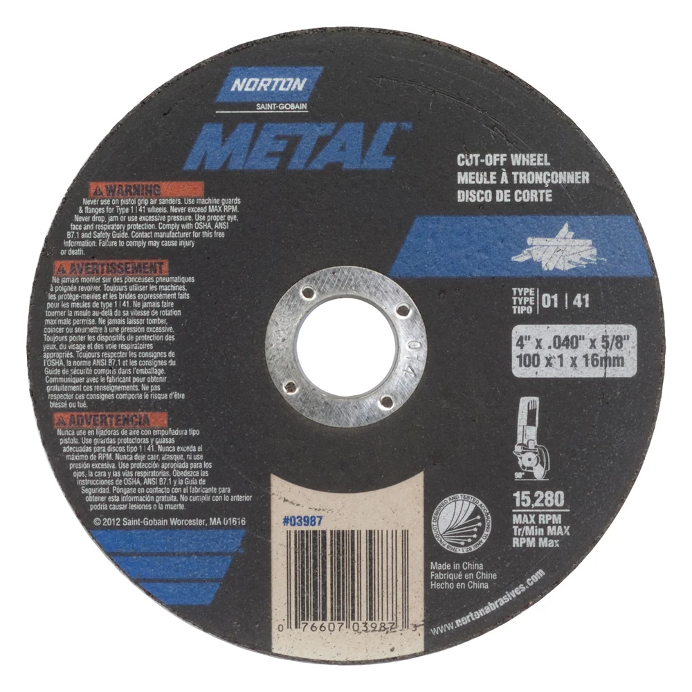 CORTE DE RUEDA AO 4" 5PK Norton