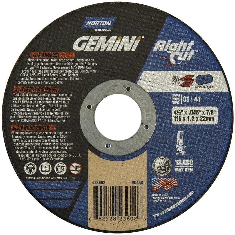 CORTE DE RUEDA TÍPICO 1 4-1/2" Norton