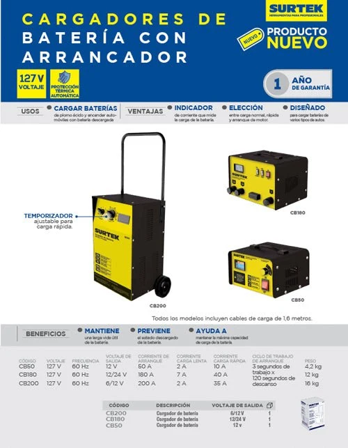 Cargador de bateria 50 Surtek