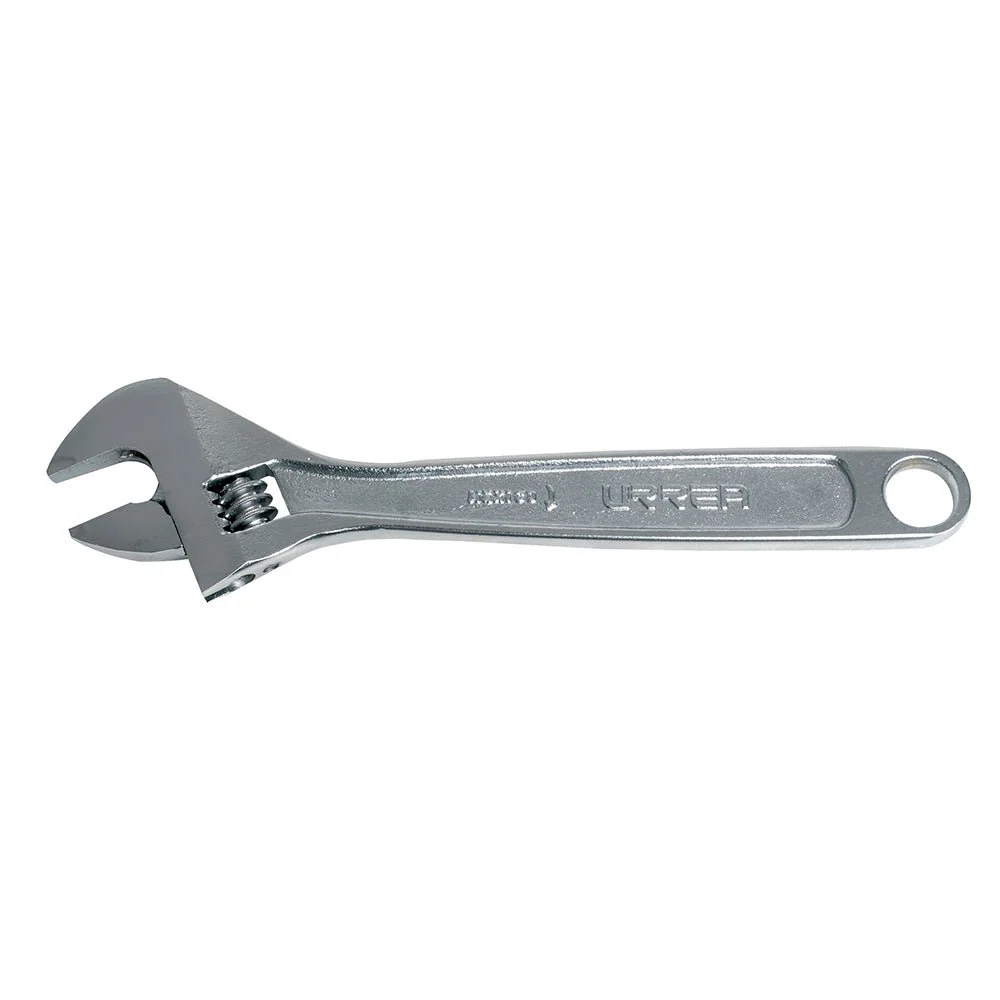 Llave ajustable cromada Urrea. 4