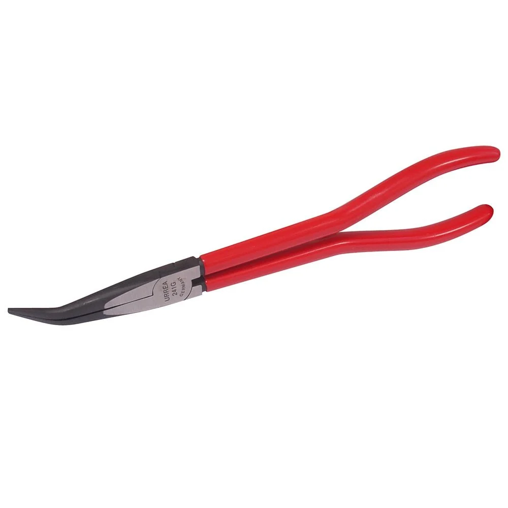 Pinza extra larga curva 45° Urrea.