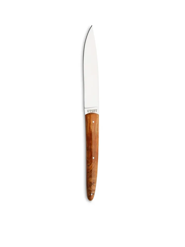 UTSET+COMAS CUCHILLO MESA MADERA ESTABILIZADA NARANJA UTSET 1894