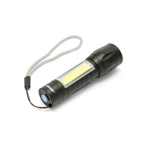 Velamp D89R - Mini linterna LED recargable con zoom + linterna COB THOR MAX
