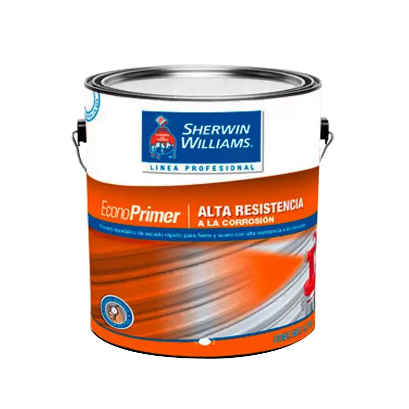 Econoprimer primario alquidálico rojo de 3.8 Lt, sherwin williams | Resistente la Intemperie |