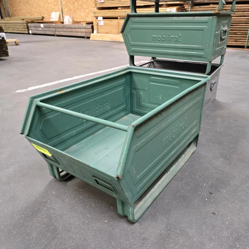 Caissette métallique empilable - 700 x 450 x 400 mm con Recubrimiento Anticorrosivo