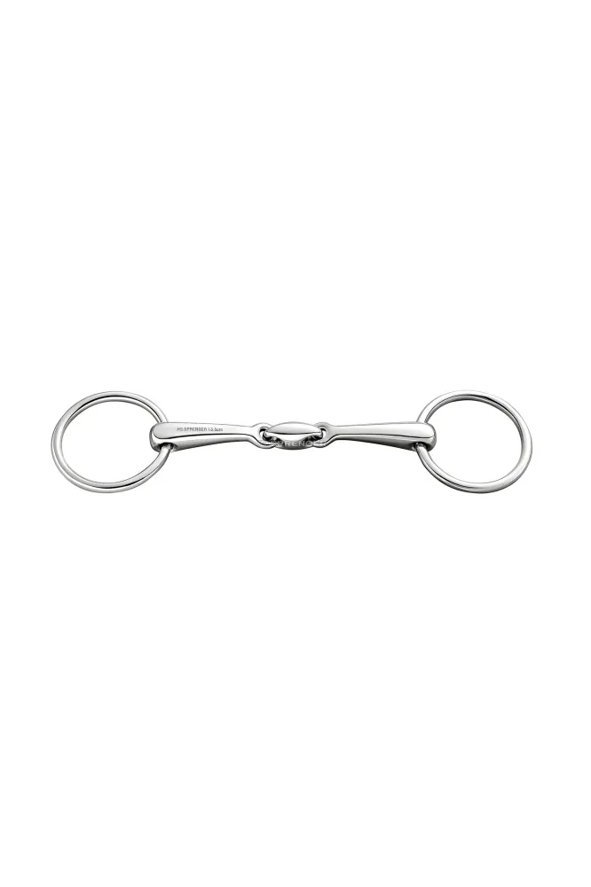 Bradoon dbl. Jointed Snaffle, St. St. 14mm No Color 145 mm