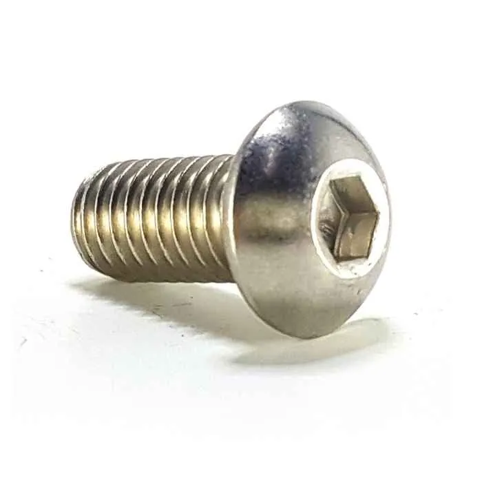 Corcho en Granulado Tornillo Socket Boton Inoxidable - 1/4-20 x 1/2"
