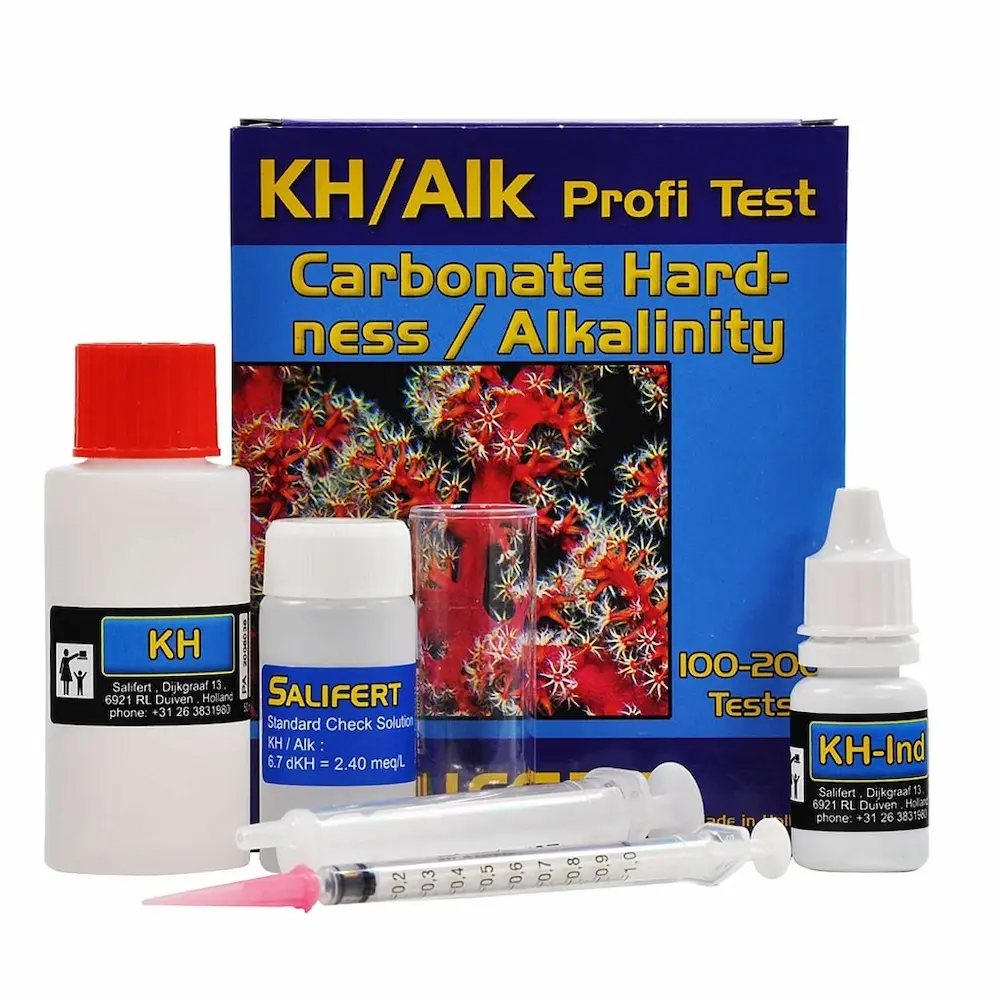 Test de Alcalinidad kH Salifert – Control Preciso del Carbonato en Acuarios Marinos y Dulces