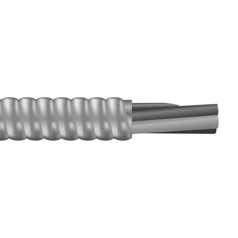 250' 10/4 Stranded Metal Clad MC Copper Conductor W/G 600V Aluminio ligero Armored Cable