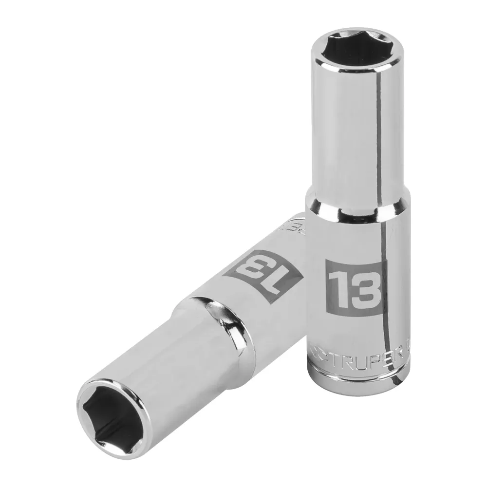 DADO LARGO CUADRO 1/2' HEXAGONAL 13MM