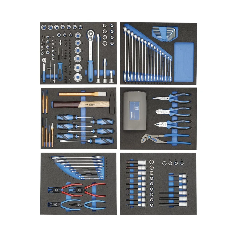 GEDORE TS-190 - Assortment 190 tools Check-Tool modules