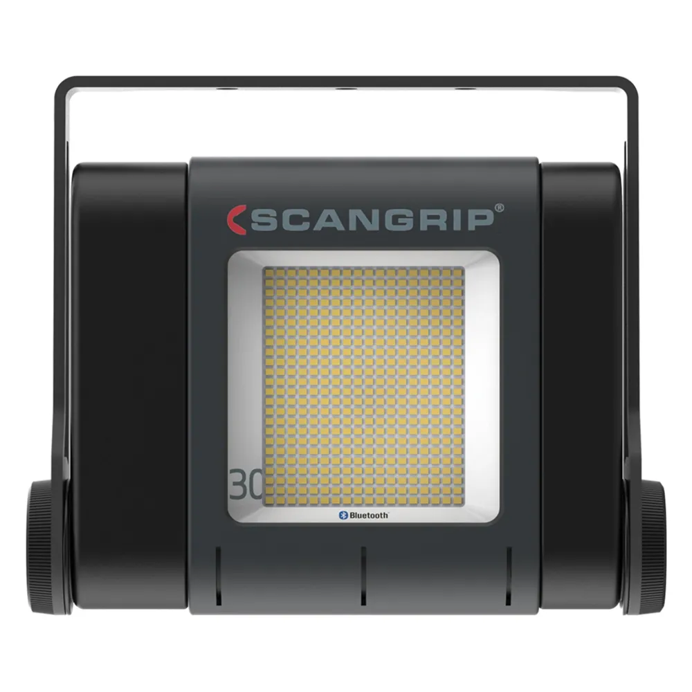 Martillo de Reflejos Foco LED SCANGRIP 30000 lúmenes con Bluetooth para uso industrial