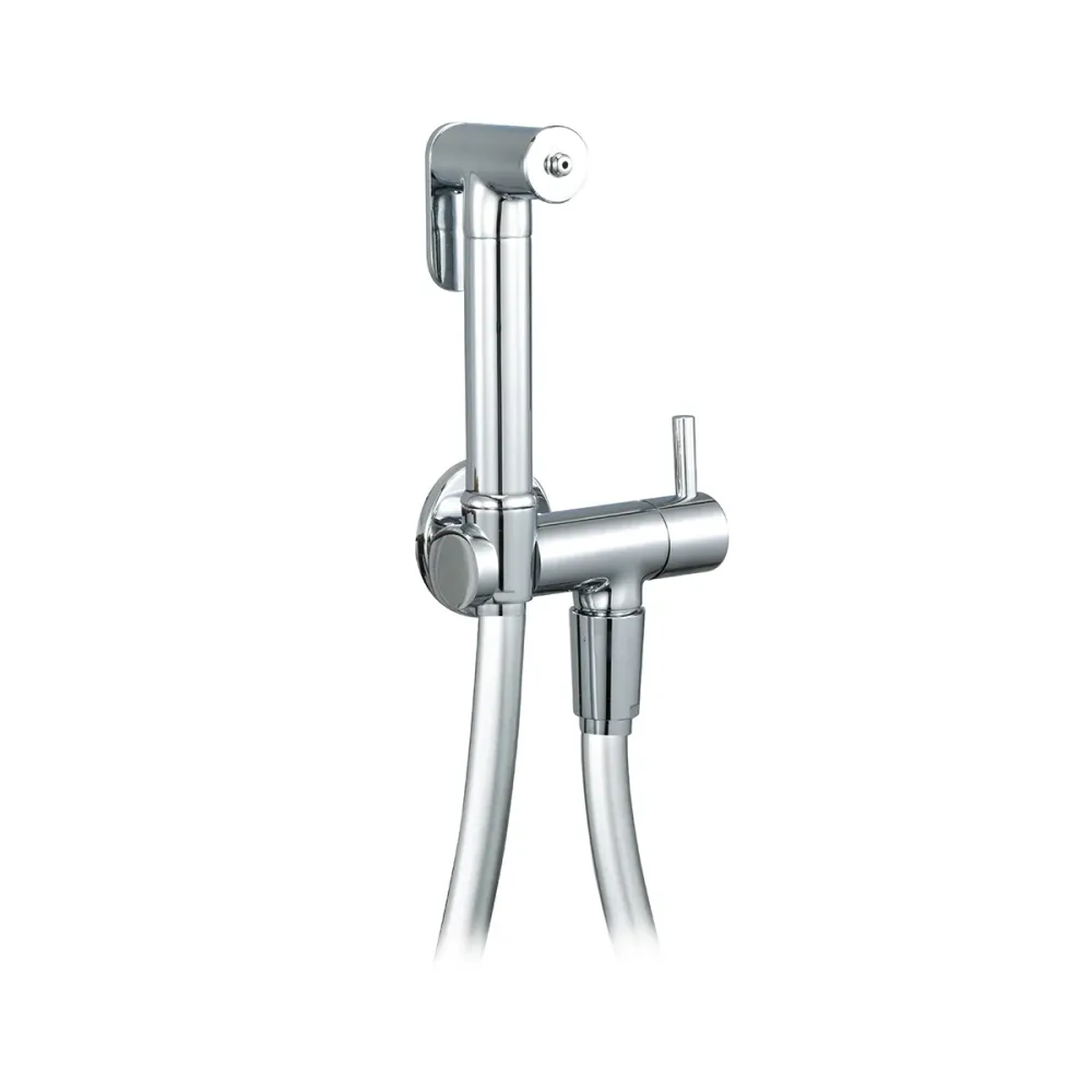 Set Idroscopino dotato di flex e supporto tondo ottone RubiFlux - Cromo