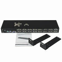16-port KVM Module Rack-mount LCD Consoles Mounting Brackets Ébano