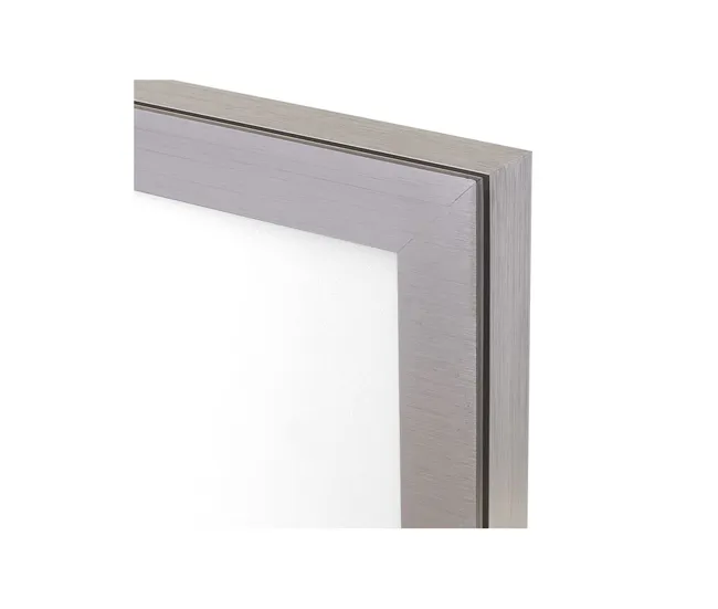 panel led rectangular aluminio color niquel serie voltaire 60cm