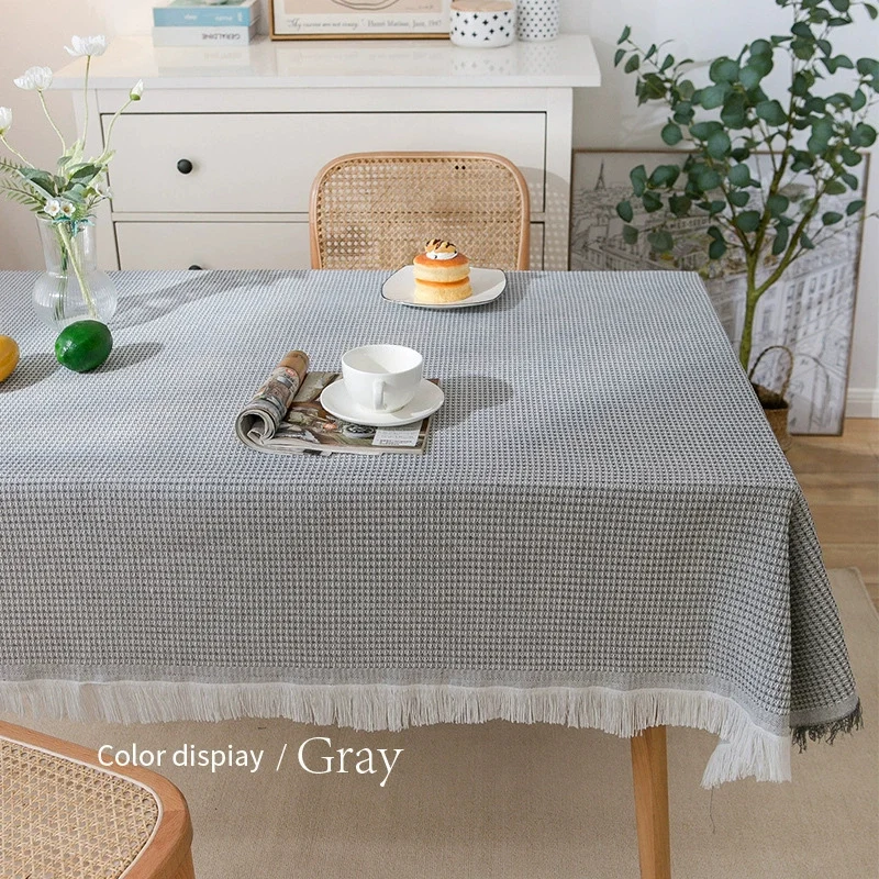 Mantel Rectangular Gris Chico