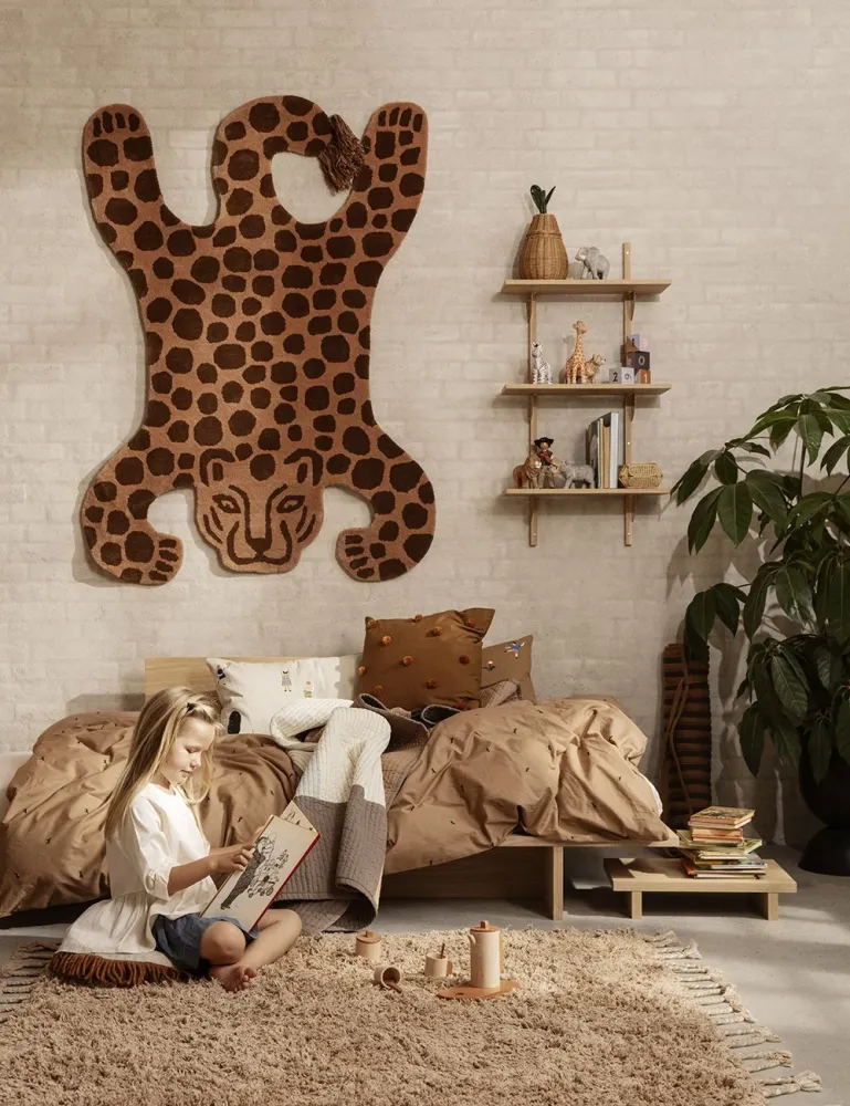 tufted rug leopard