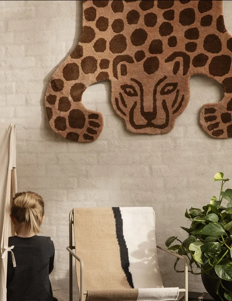 tufted rug leopard