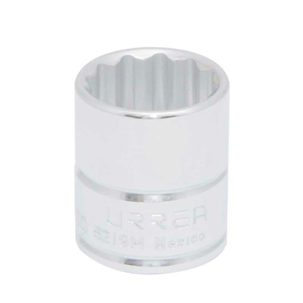 Dado de 12 Puntas 24 mm Cuadro de 3/8", Urrea 5224M. Compatible con Turbina