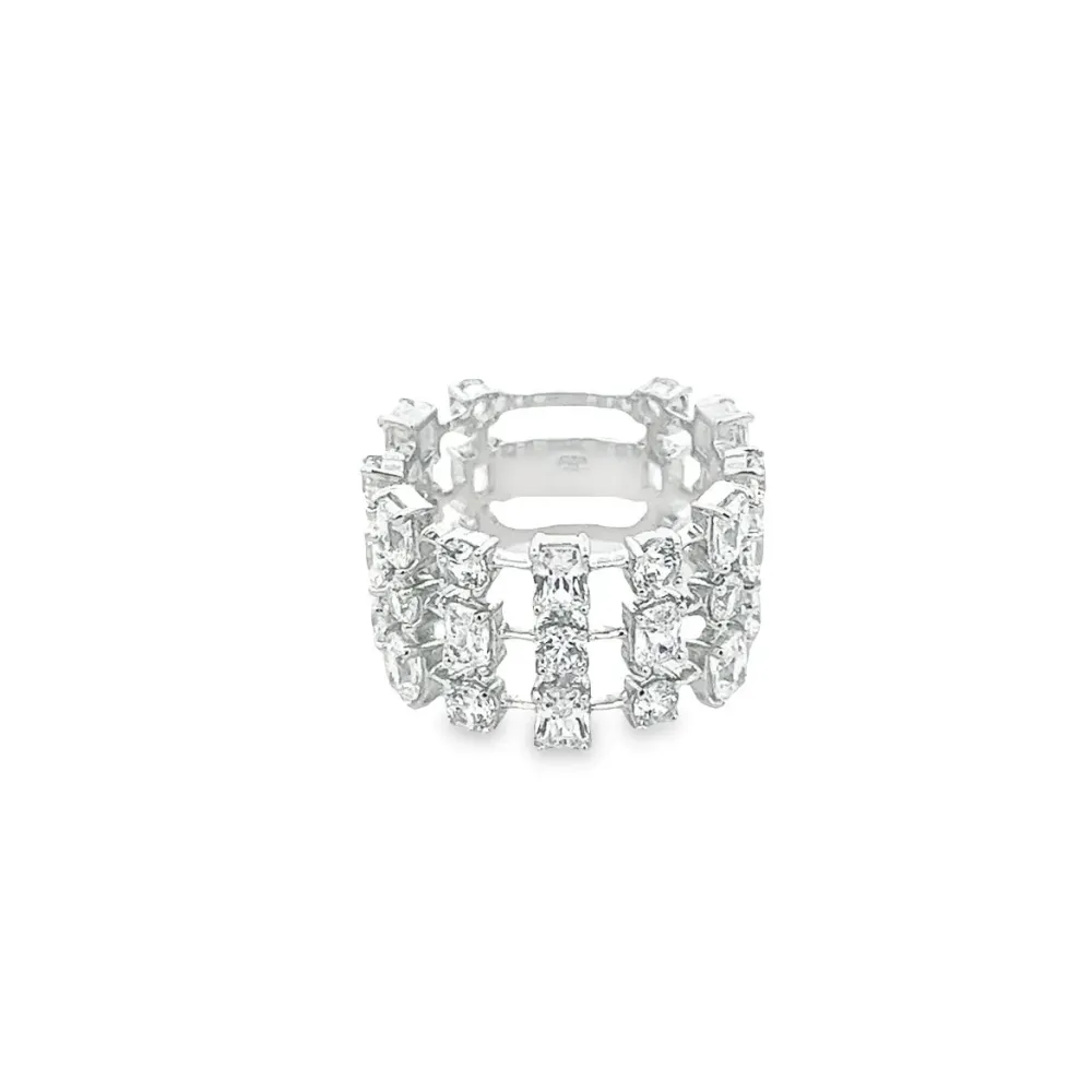 RING SILVER CENTER ALABASTRO CZ RP