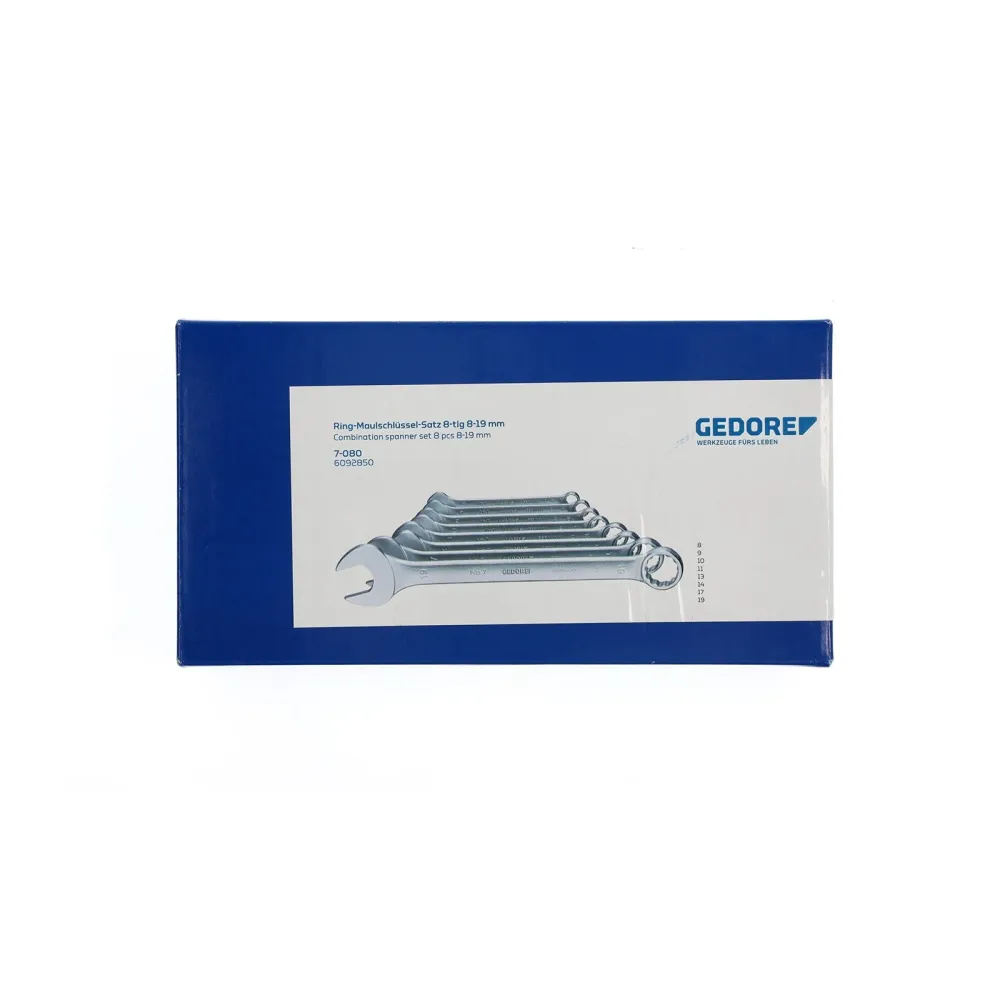 GEDORE 7-080 - Set 8 Combination Wrenches