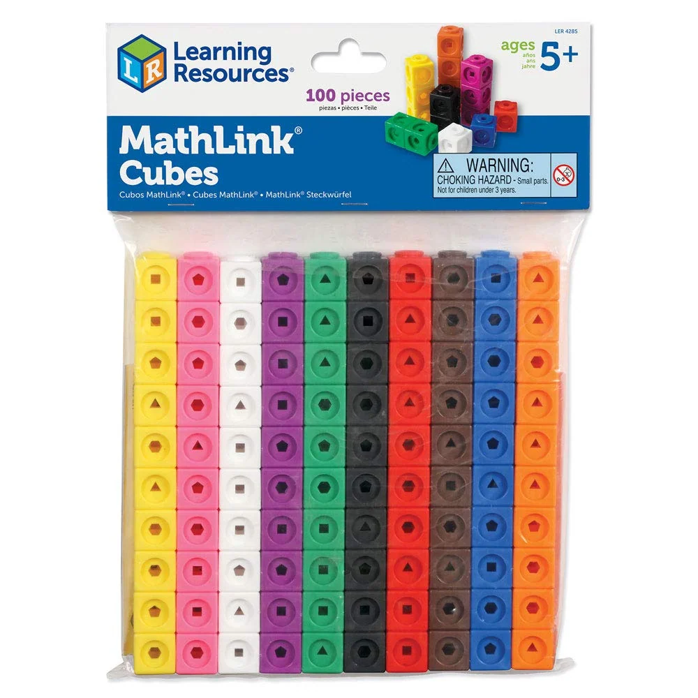 Profesional Industrial Learning Resources 100 Math link cubes