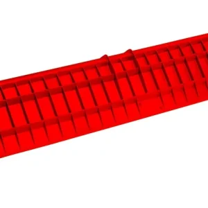 Rodamiento Sellado Protector de Bordes Rojo 80cm x 180mm Alta Resistencia Industrial