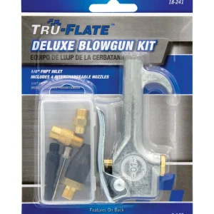 Palanca de seguridad para pistola de aire comprimido Tru-Flate de acero de 1/4 pulg. NPT