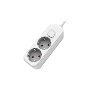 1001710 BASE MULTIPLE 2T C/INT C/CABLE 1,5m BLANCA EB
