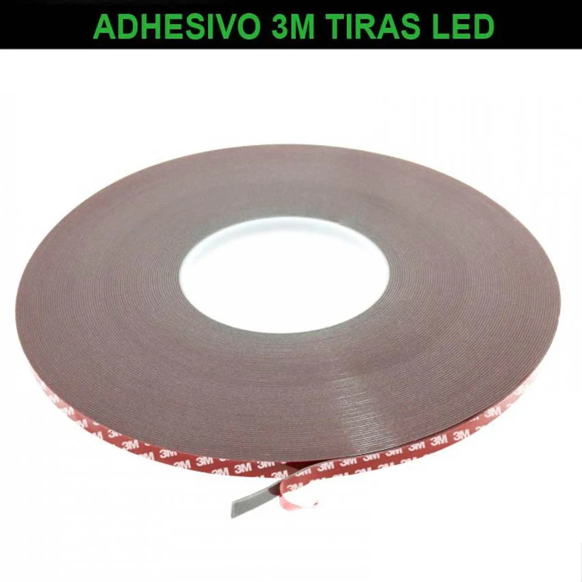 Cinta Adhesiva 3M para Tiras LED 10mm 33 Metros Aprox. en Ancho de 48 mm