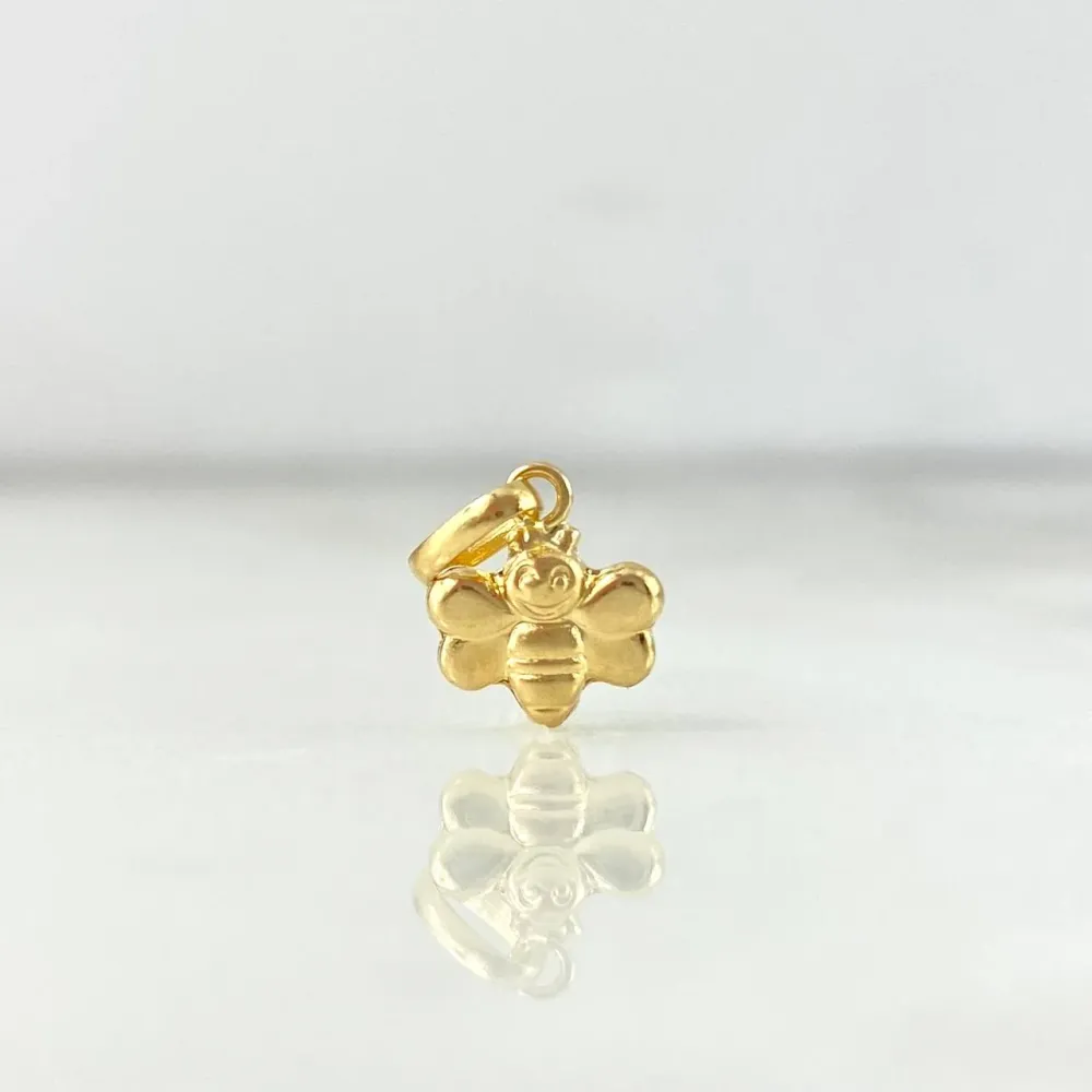 Unión con Cabeza Hex Dije Mariposa 0.2gr / 1cm / Oro Amarillo ©