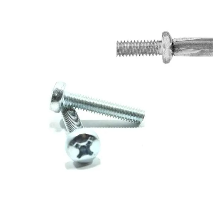 Tornillo Fijadora Phillips Inoxidable - M8 x 25 para Muebles y Estanterías