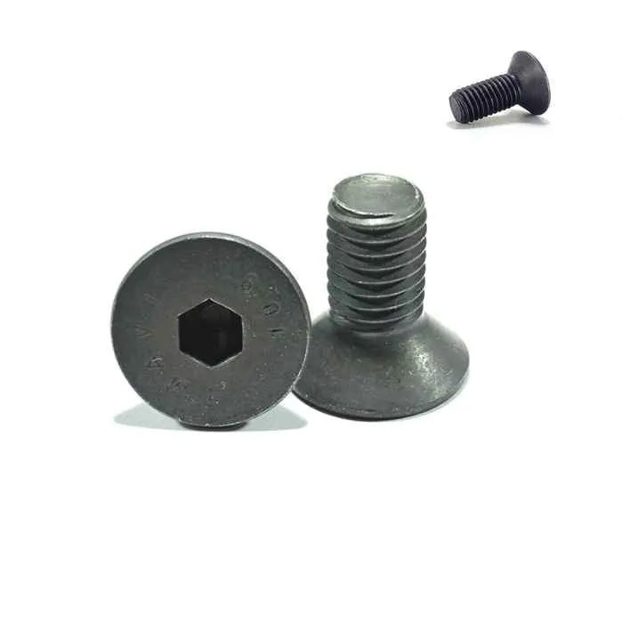 Tornillo Socket Plana Negro Delicado - 5/16-24 x 1/2