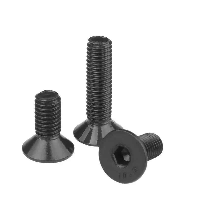 Tornillo Socket Plana Negro Delicado - 5/16-24 x 1/2