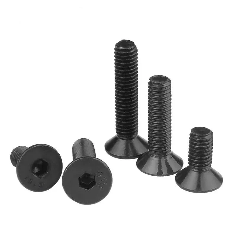 Tornillo Socket Plana Negro Delicado - 5/16-24 x 1/2