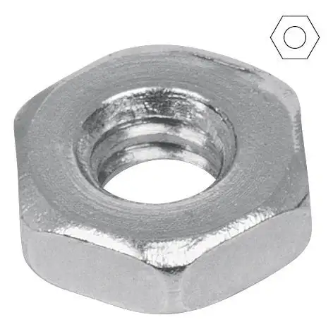 Tuerca hexagonal tipo sakamura galvanizada 5/32"" con Certificación ISO